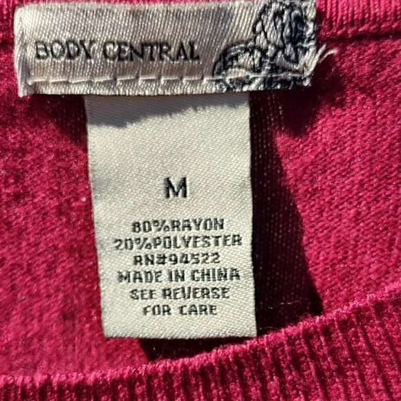 Body Central Dark Red Dress Size M - Picture 4 of 5